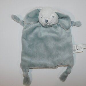 Dan Dee Gray White Rattle Bunny Rabbit Security blanket Baby Lovey nunu Soother